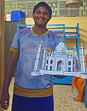 Sourav et le Taj Mahal