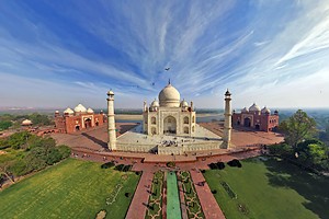 Taj Mahal, vu du ciel